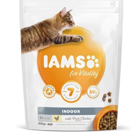 Iams Cat Adult Indoor csirke macskatáp 800g - Image 2