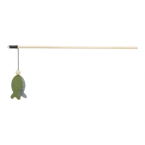Játék macskápálca hallal, filc, catnippel 48cm