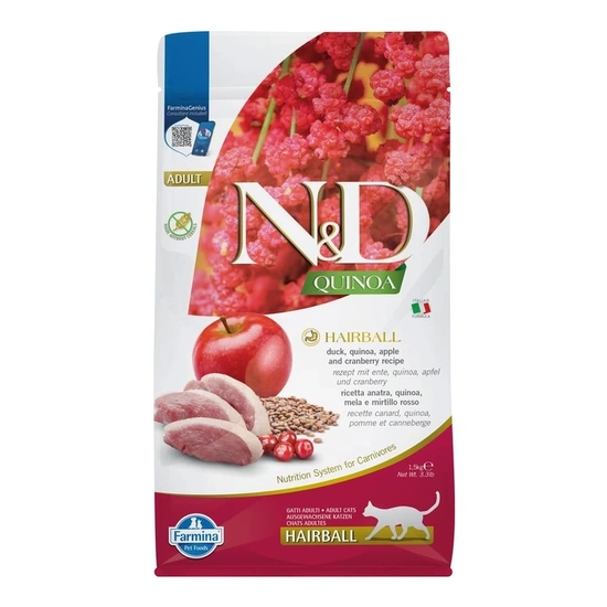 N&D Quinoa Cat Hairball Adult 1,5kg - Image 4