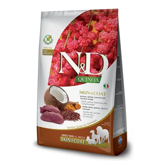 N&D Quinoa Dog Skin & coat vadhús & kókusz adult medium & maxi 7kg - Image 4