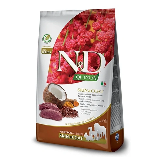 N&D Quinoa Dog Skin & coat vadhús & kókusz adult medium & maxi 7kg - Image 5
