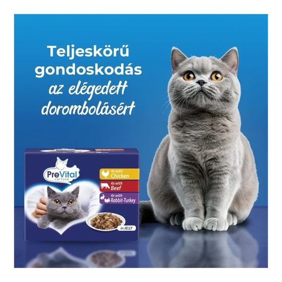 Prevital Alutasak Macska Zselés 12x100g Vegyes Íz Multipack - Image 4