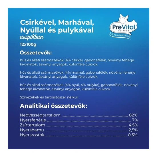 Prevital Alutasak Macska Zselés 12x100g Vegyes Íz Multipack - Image 5