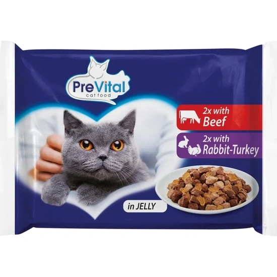 Prevital Alutasak Macska Zselés 4x100g Vegyes Íz Multipack - Image 2