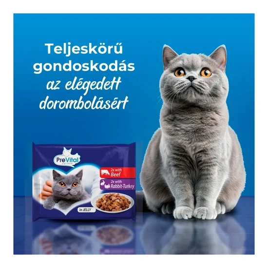 Prevital Alutasak Macska Zselés 4x100g Vegyes Íz Multipack - Image 4