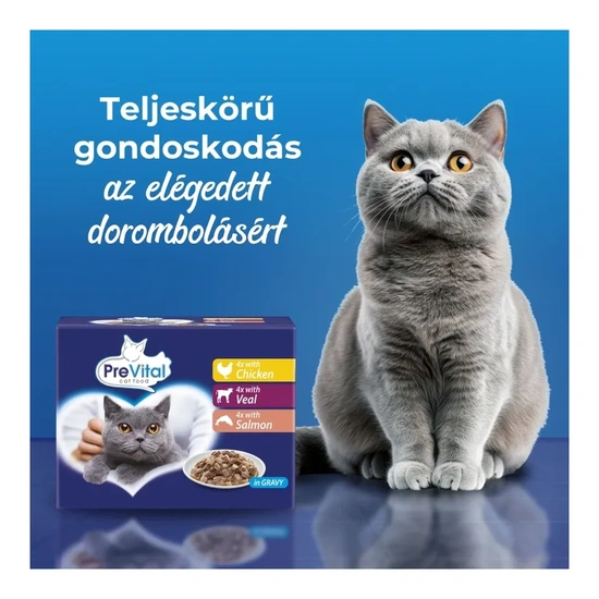 Prevital alutasak Multipack macskaeledel Vegyes Íz 12x100g - Image 4