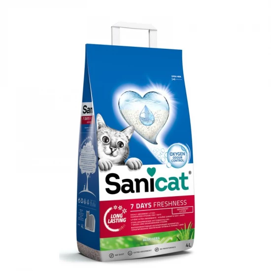 Sanicat macskaalom 7days Freshness Aloe Vera attapulgit 4l - Image 3