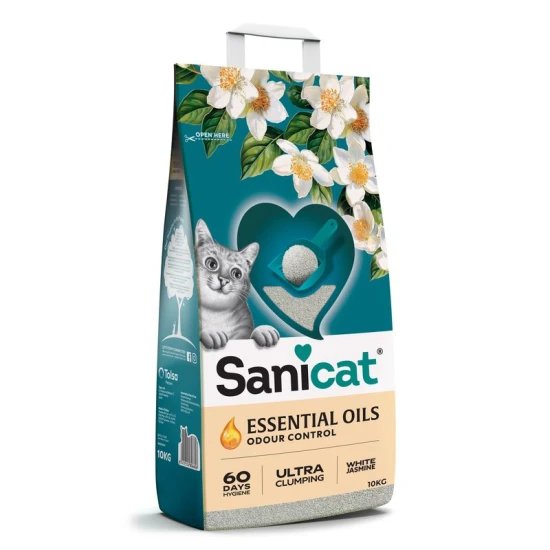 Sanicat macskaalom ESSENTIAL OILS White Jasmine - fehér jázmin illat 10kg (kb. 12l) - Image 3