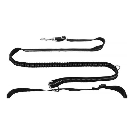 Trixie Futópóráz övvel - Öv: 70-130cm/23cm, póráz: 1,15-1,50m/20mm szürke - Image 4