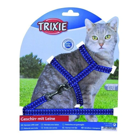 Trixie Hám És Póráz Macskának Fényvisszaverős 22-42cm/10mm 1,2m - Image 3