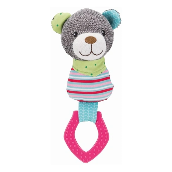 Trixie Játék Junior Szövet Medve Karikával 23cm