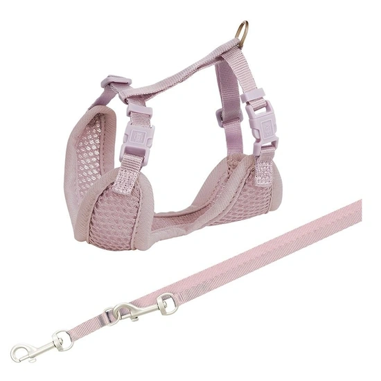 Trixie Junior Puppy Soft Szett Hám+póráz 26–34 cm/10mm 2m világos lila - Image 3