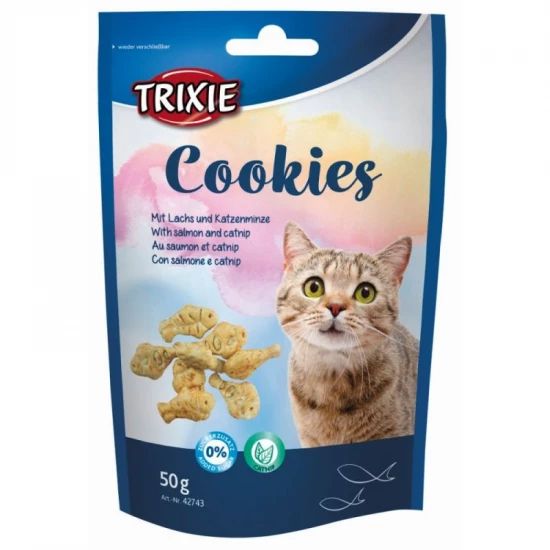 Trixie Jutalomfalat Macskának Cookies lazaccal 50g - Image 3