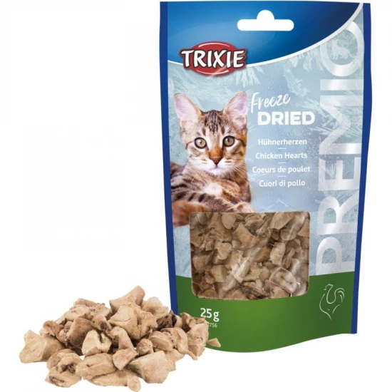 Trixie Jutalomfalat Macskának Premio Fagyasztva Szárított Csirkeszív, 25g - Image 3