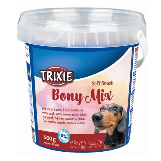 Trixie Jutalomfalat Soft Snack Bony Mix Vödrös 500g - Image 2