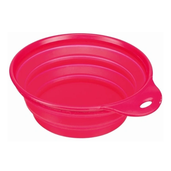 Trixie összecsukható szilikon tál utazáshoz tömör peremmel 0,5l/14cm - Image 3