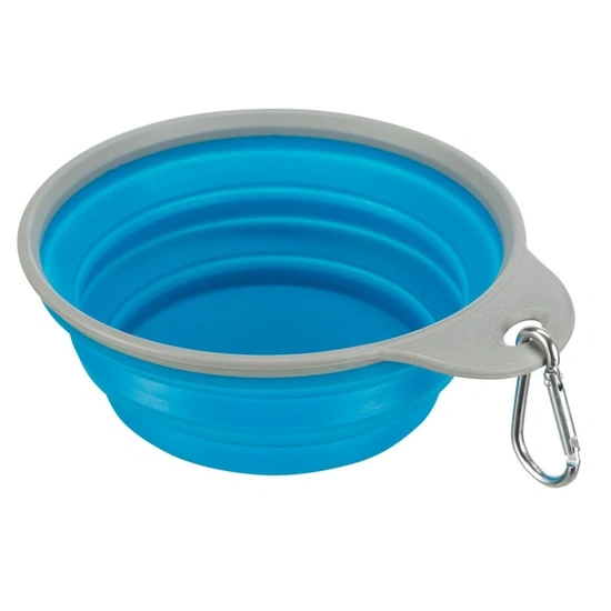 Trixie összecsukható szilikon tál utazáshoz tömör peremmel 0,5l/14cm - Image 5