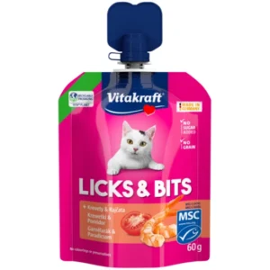 Vitakraft Licks & Bits garnélás krém macska 60g