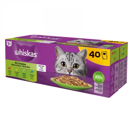 Whiskas alutasak Multipack halas-húsos válogatás 40x85g