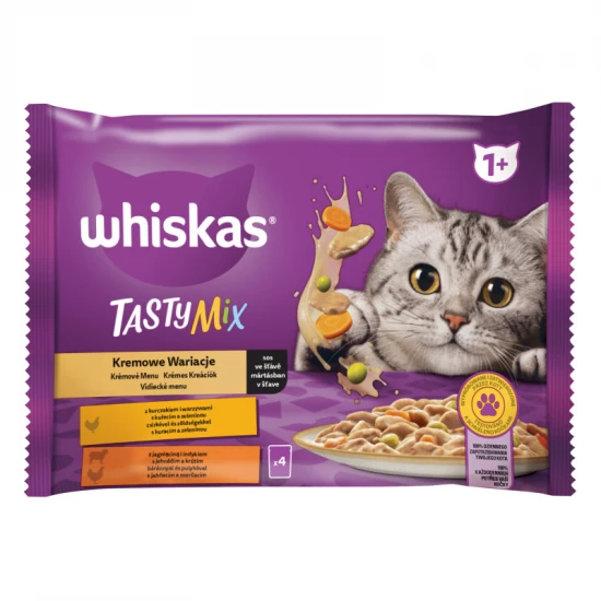 Whiskas alutasak Multipack Tasty Mix Krémes kreációk 4x85g - Image 4