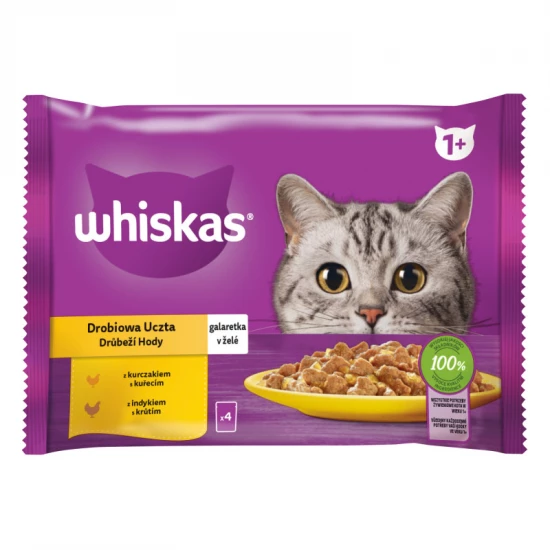 Whiskas alutasak Multipack baromfi válogatás aszpikban 4x85g - Image 3