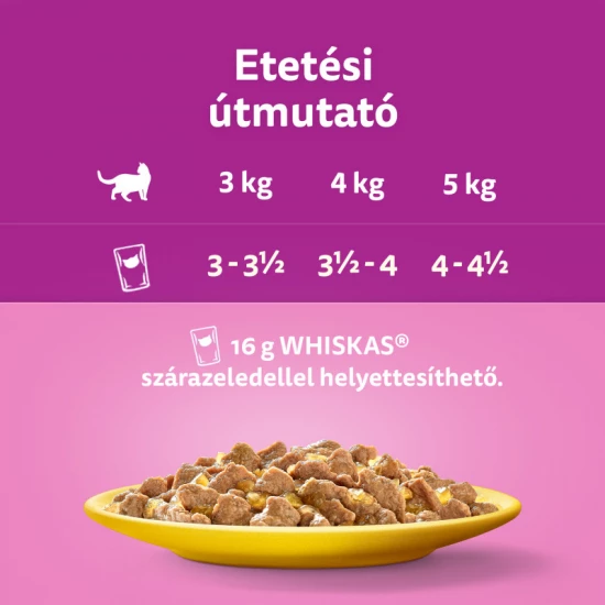 Whiskas alutasak Multipack baromfi válogatás aszpikban 4x85g - Image 7