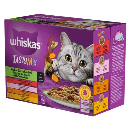 Whiskas alutasak Multipack Tasty Mix Chef´s choice mártásban 12x85g - Image 4